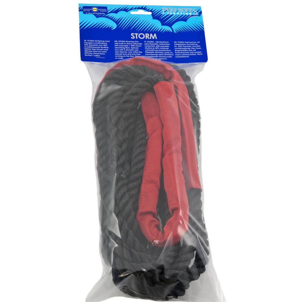 Poly Ropes Storm kiinnitysköysi musta 6m
