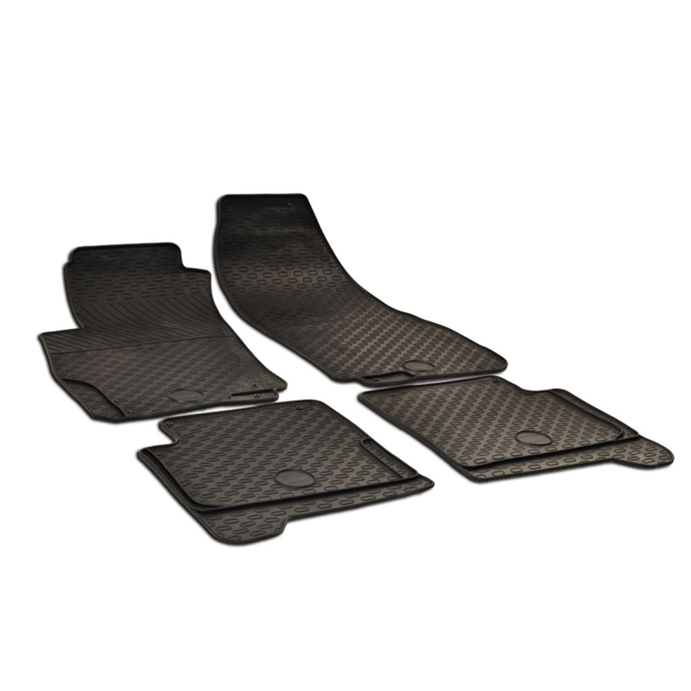 Kummimattide komplekt, Fiat Grande Punto, Linea, Punto Evo, 2005—2018, must