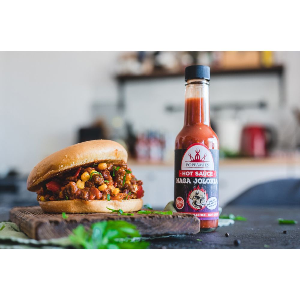Poppamies Hot Sauce Naga Jolokia chilisås 150 ml