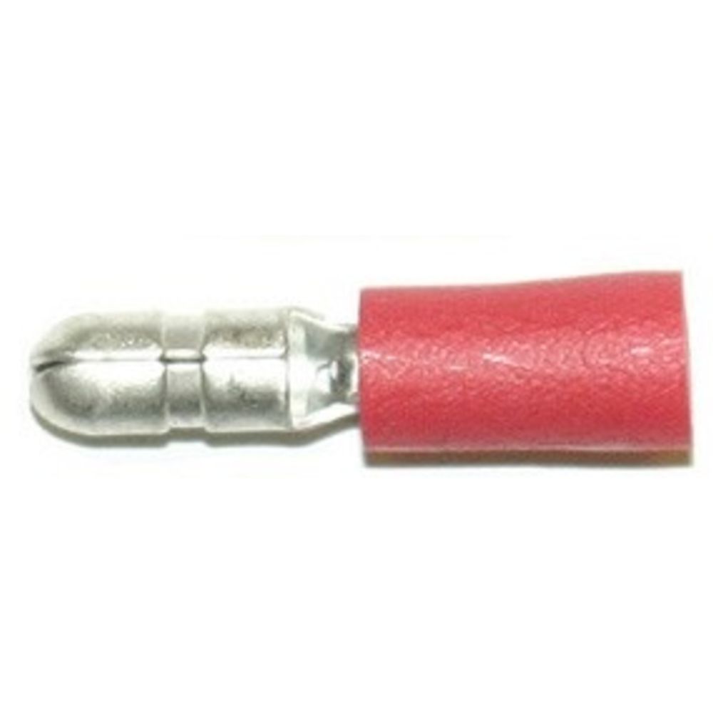 Abiko A1504HA pistik-liitmik 4 mm isane punane 50 tk