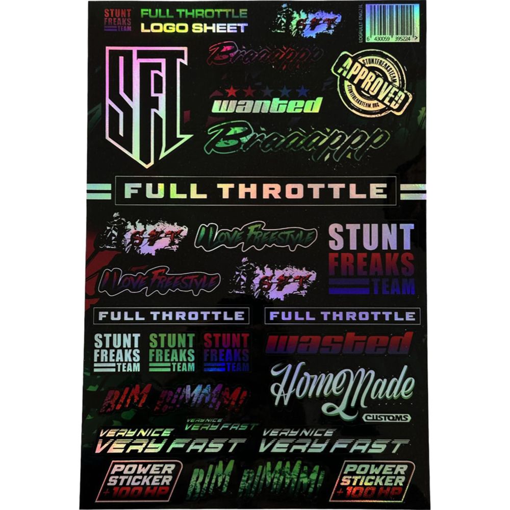 Stunt Freaks Team Full Throttle dekalark