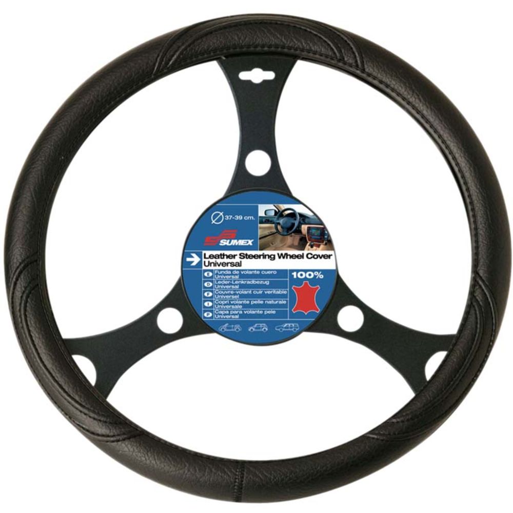 Car+ ratinsuoja pakettiautoille musta L-koko (ø 42 cm)