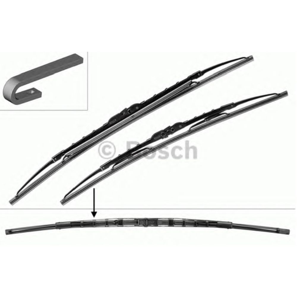 Bosch-Spoiler 582S tuulilasinpyyhkimet 55 + 53 cm