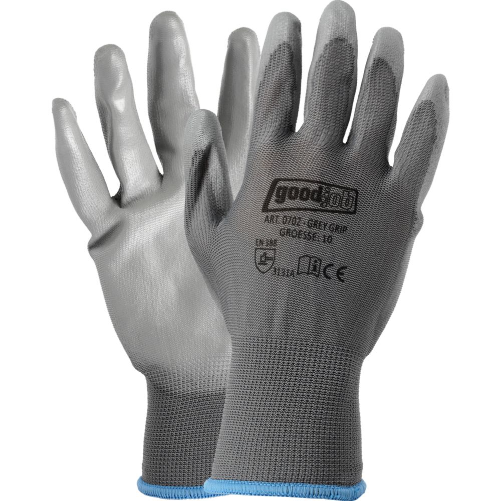 Paigaldaja kindad hallid 12 paari