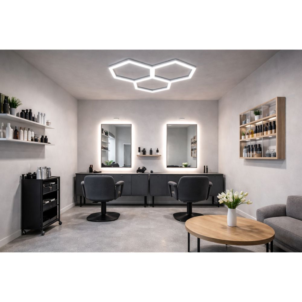 Led Energie Hexagon LED-ljusslinga 97,5W 9000lm 6500K 3 st.