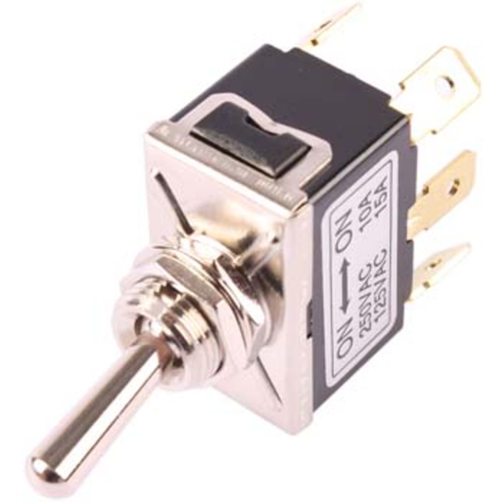 Vippströmbrytare ON-ON / 6-polig, 2 kretsar