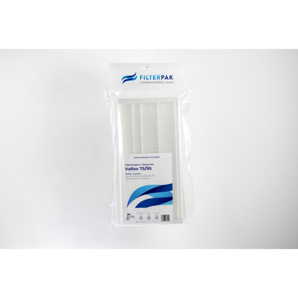 Filtepak Vallox 75/95 pientalosuodatinpakkaus