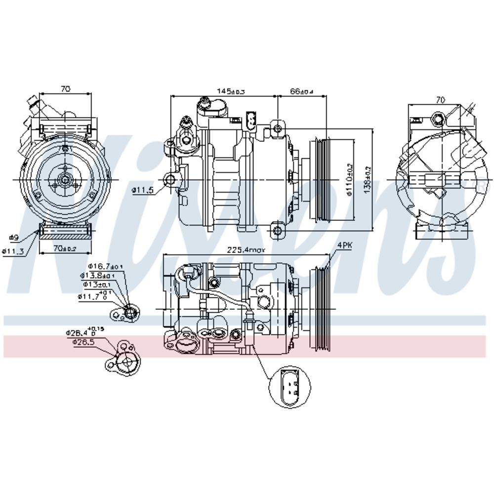 Ilmastointilaitteen kompressori 30-8148