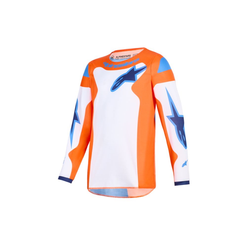 Alpinestars Fluid Grid lasten ajopaita valkoinen/oranssi XL