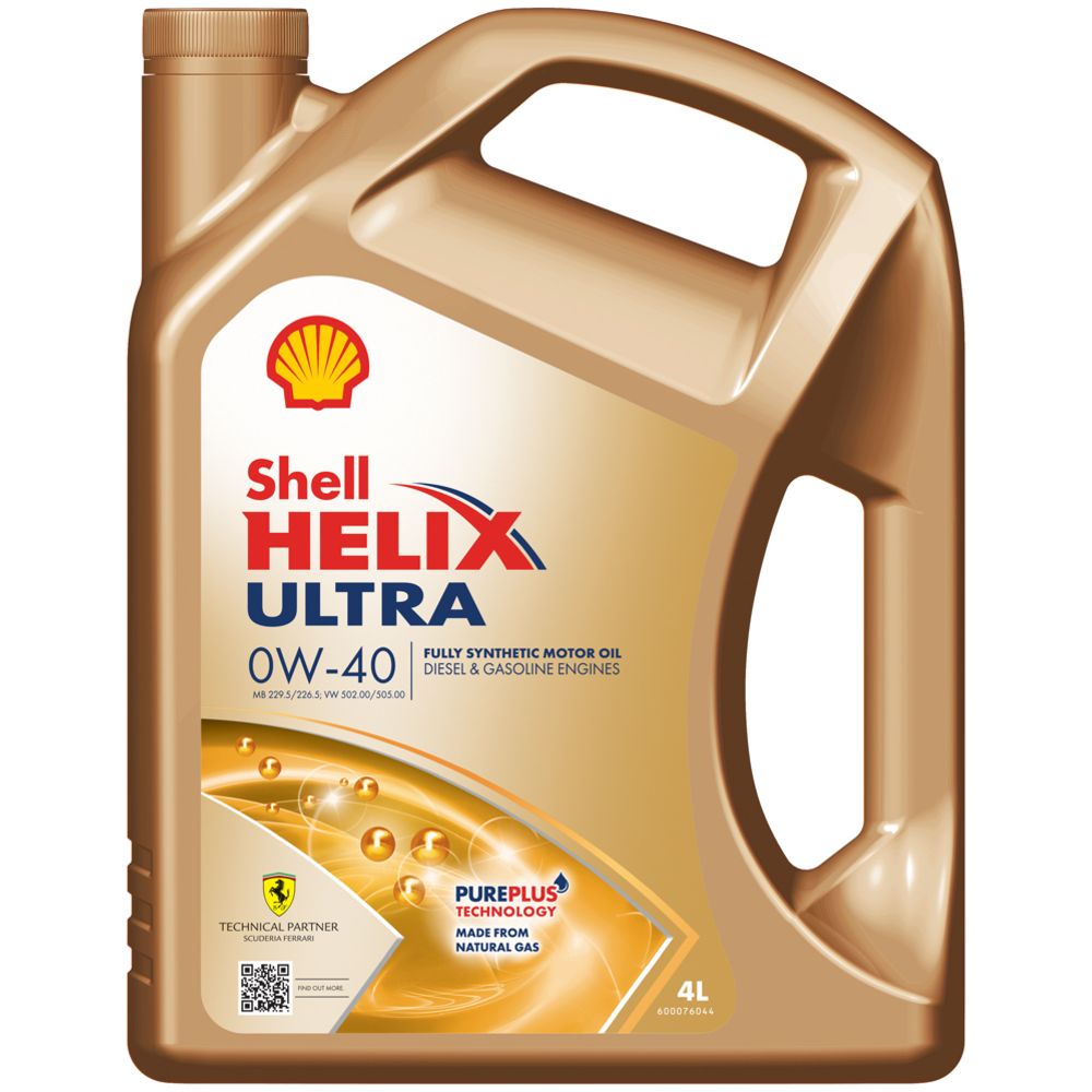 Shell Helix Ultra 0W-40 4 l moottoriöljy