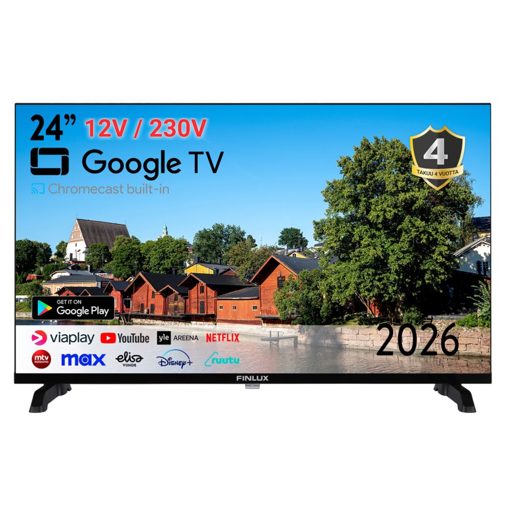 Finlux 24" M7 Smart Google TV 12 V / 230 V