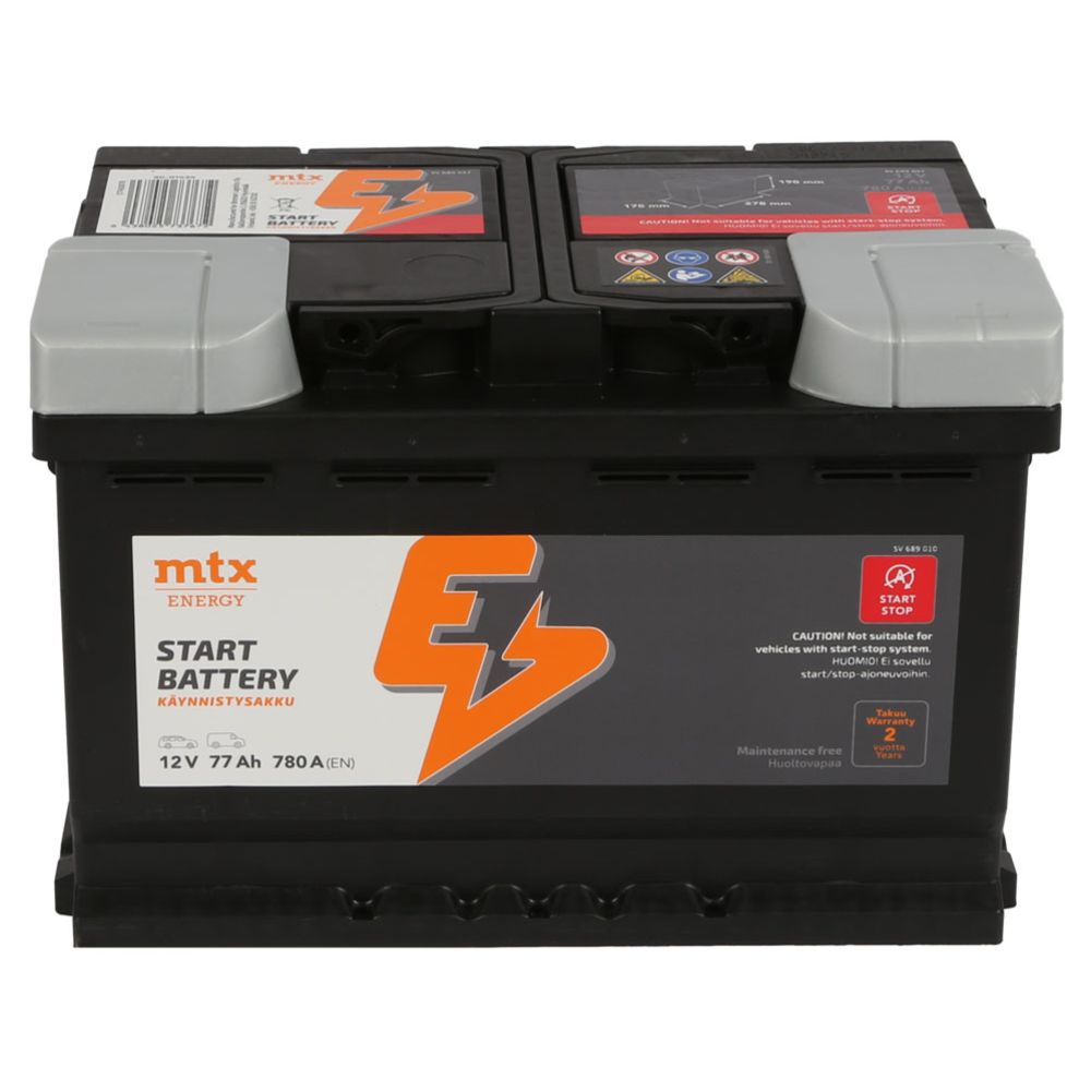 MTX Energy startbatteri 77 Ah/780 A L 278 x B 175 x H 190 -+