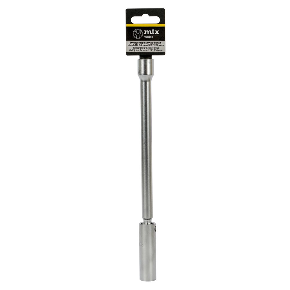 MTX Tools tändstiftshylsa med kulled 250 mm 14 mm 3/8"
