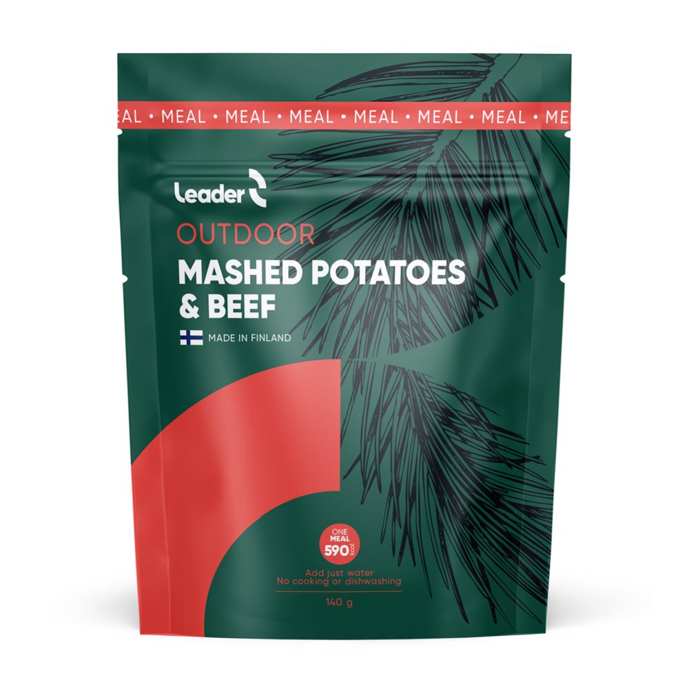 Leader Outdoor retkiruoka ateria-aines Mashed Potatoes & Beef 140g