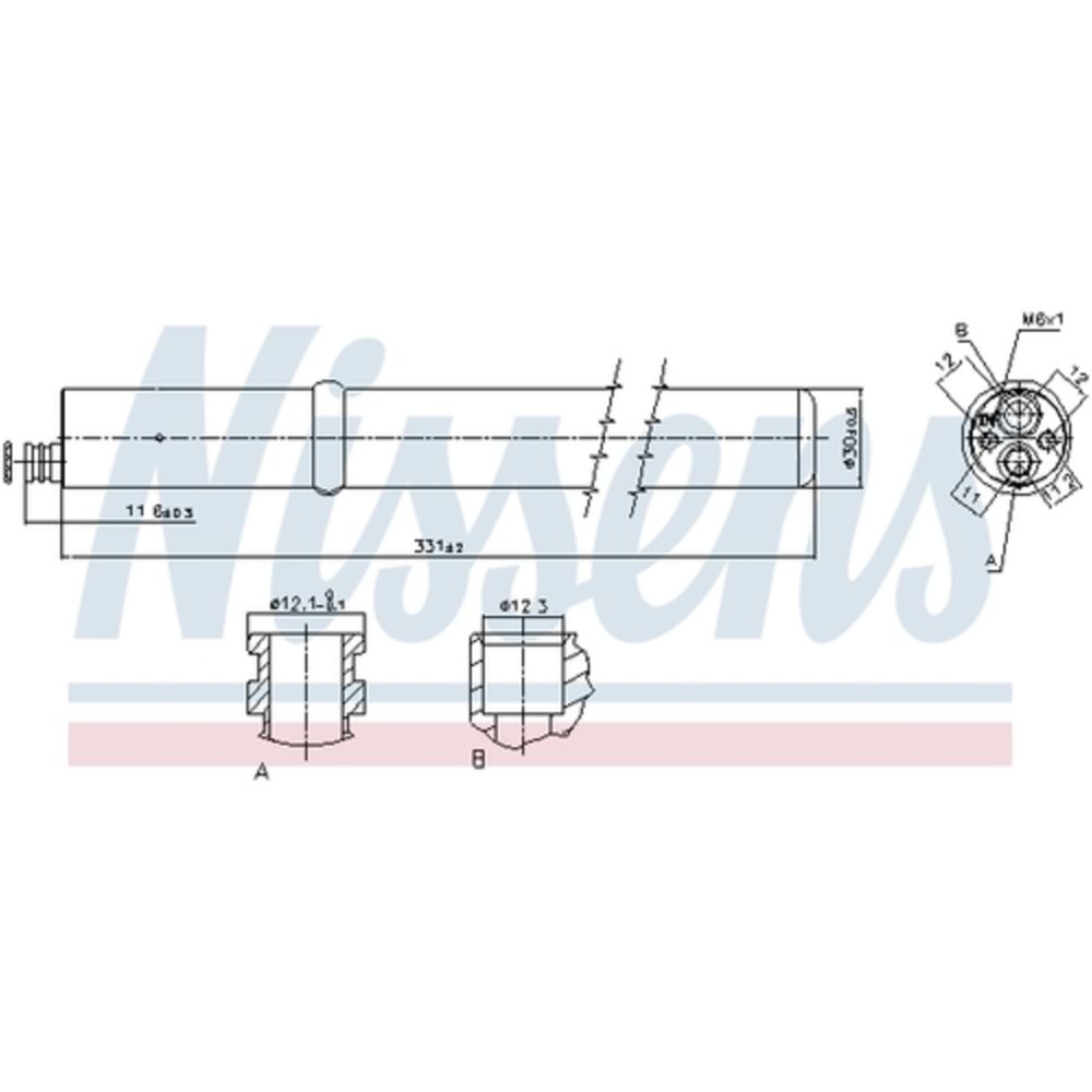 Ilmastointilaitteen kuivain 30-00364