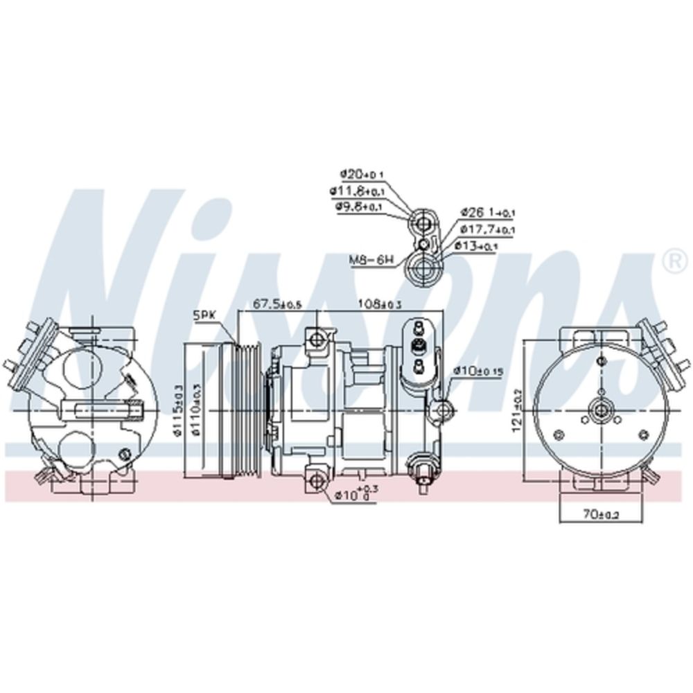 Ilmastointilaitteen kompressori 30-00475