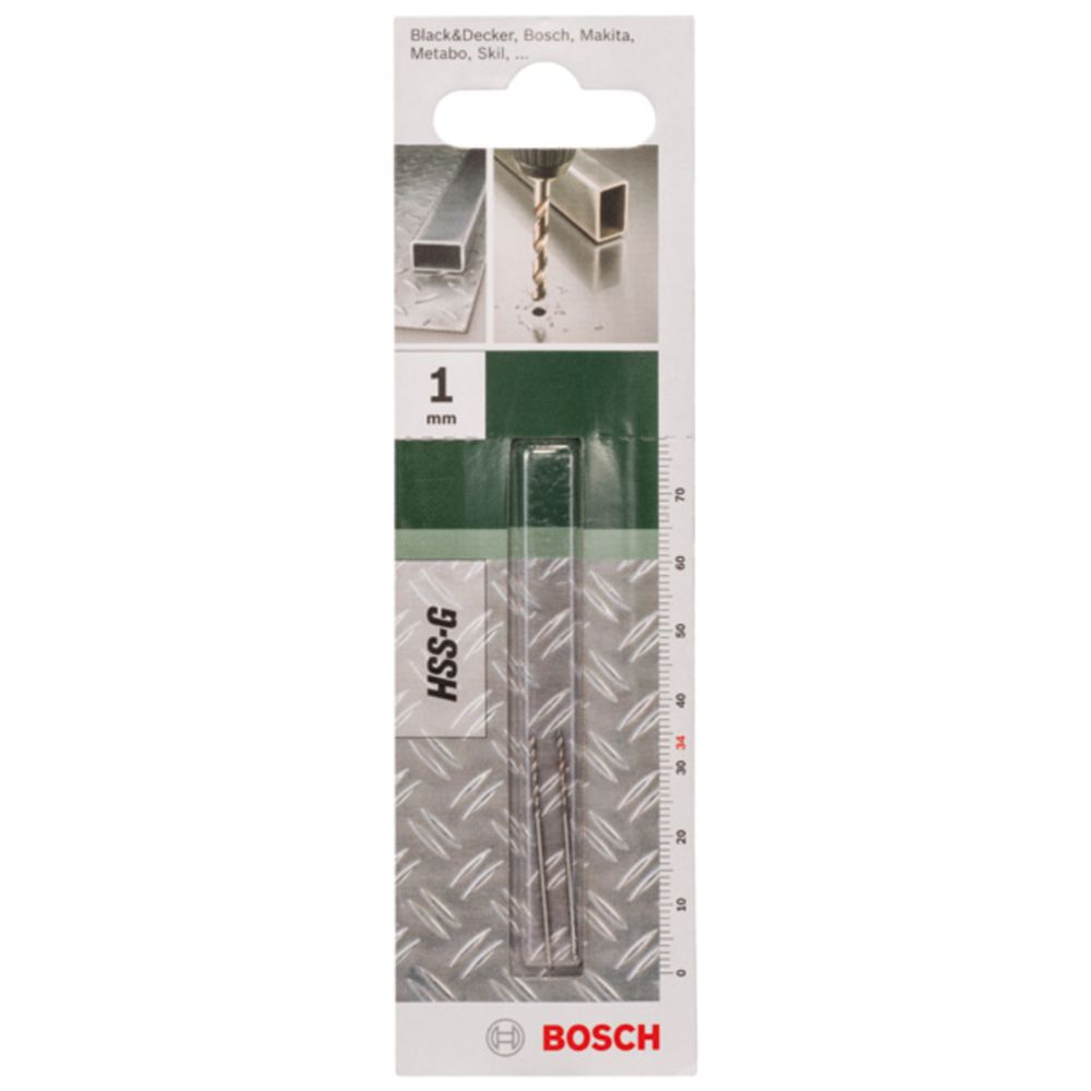 Bosch HSS G metalliporanterä 1,0 mm 2 kpl