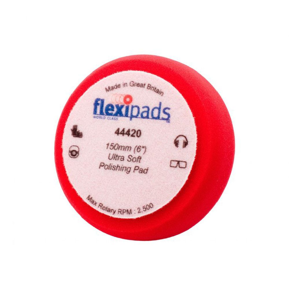 Flexipads kiillotussieni punainen pehmeä ø150 x 50 mm