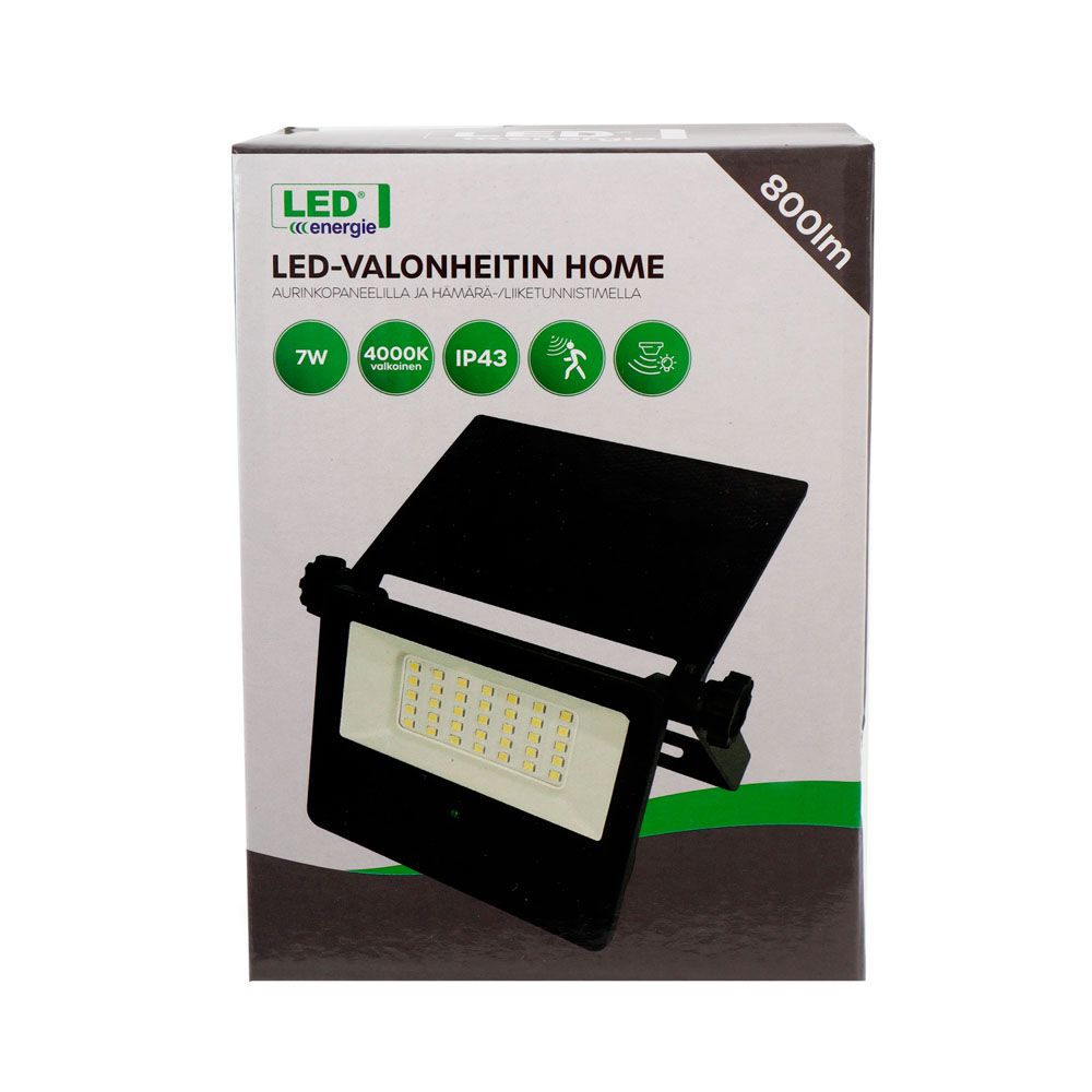 Led Energie Solar Home LED-valonheitin aurinkokennolla 7 W 800 lm 4000 K IP43