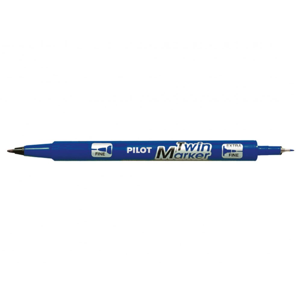 Pilot Twin Marker märkimispliiats extrafine/fine sinine