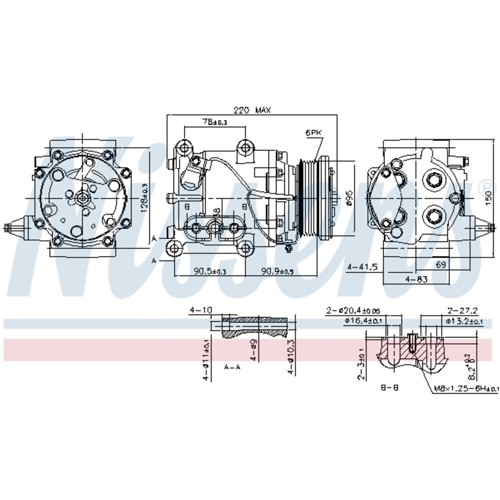 Ilmastointilaitteen kompressori 30-00303
