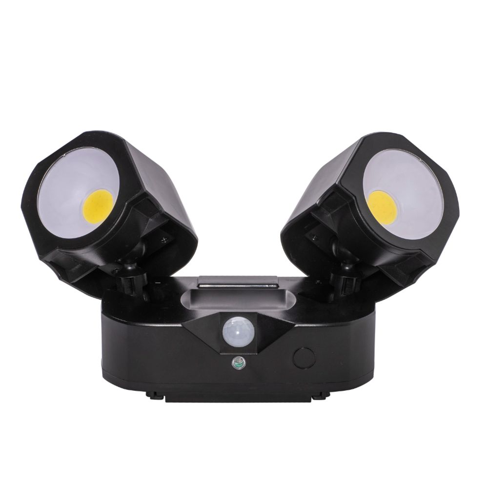 Airam LED-spotlight med rörelsesensor 2 x 2 W 230 lm IP44 svart