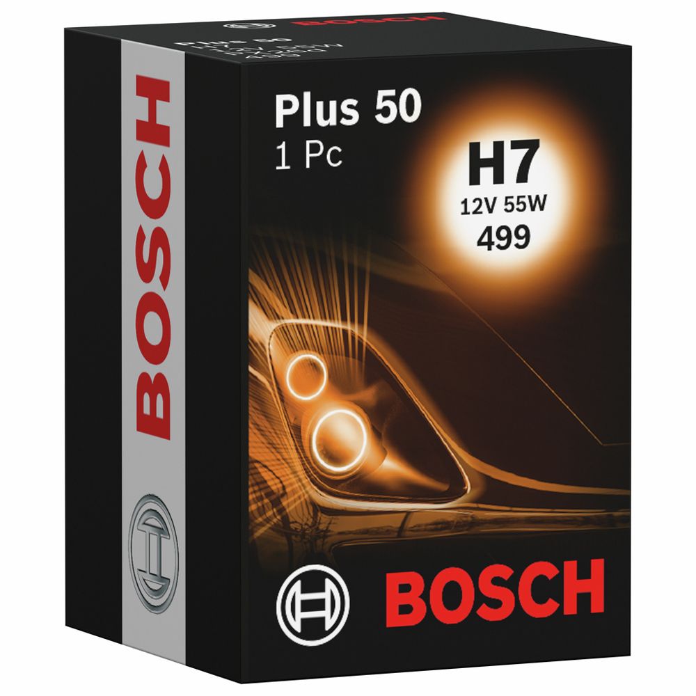 Bosch Plus 50 12V 55W +50% H7-polttimo
