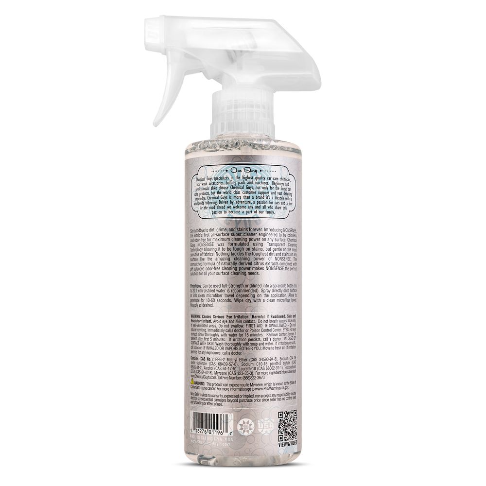 Chemical Guys Nonsense Invinsible Colorless And Odorless All Surface Cleaner yleispuhdistusaine 473 ml