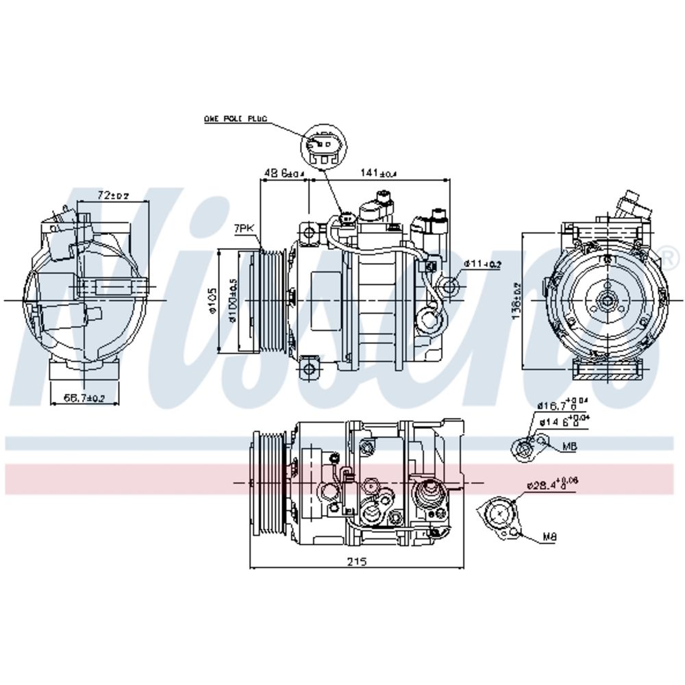 Ilmastointilaitteen kompressori 30-00237