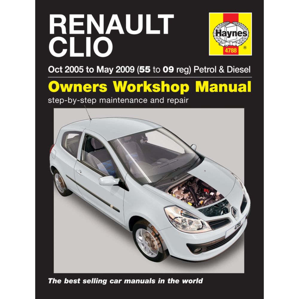 Korjausopas Clio 05-09 englanninkielinen