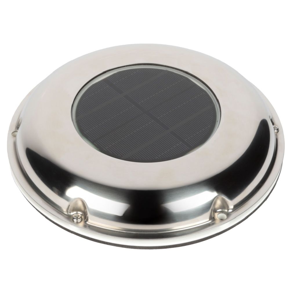 Naviquest solcellsventilator med batteri AISI 304