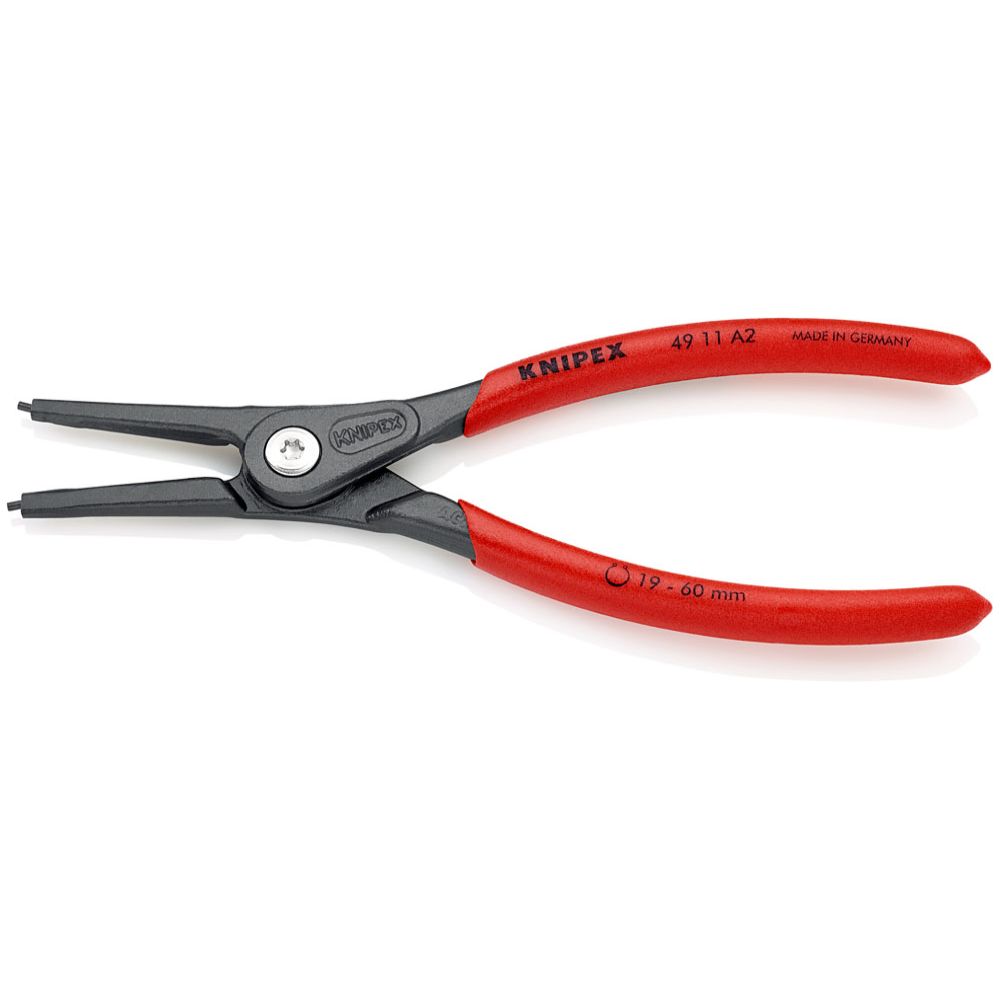 Knipex® 49 11 A2 rak låsringtång, utvändig 19–60 mm 180 mm