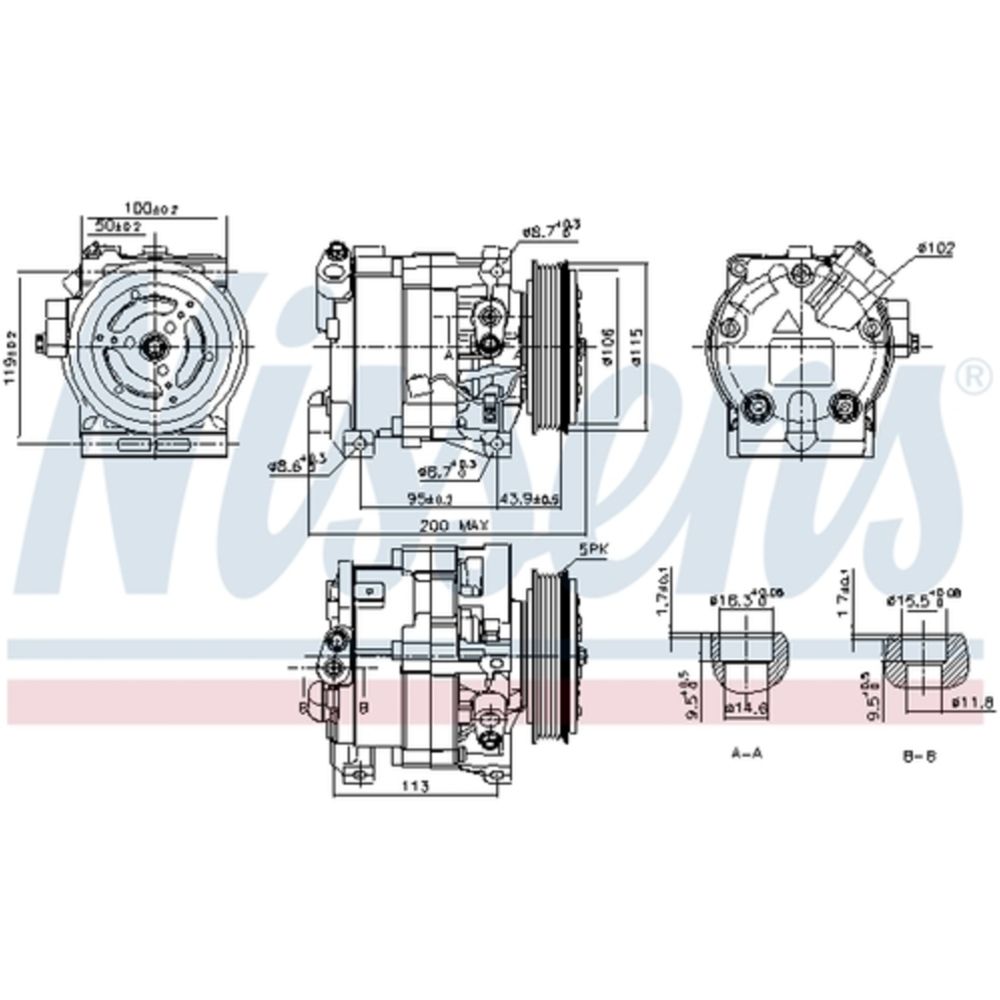 Ilmastointilaitteen kompressori 30-00176