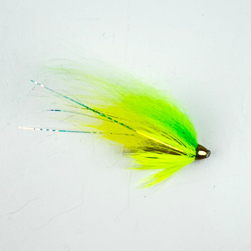 Eumer Classic Mässing tubfluga gul/chartreuse 2 st.