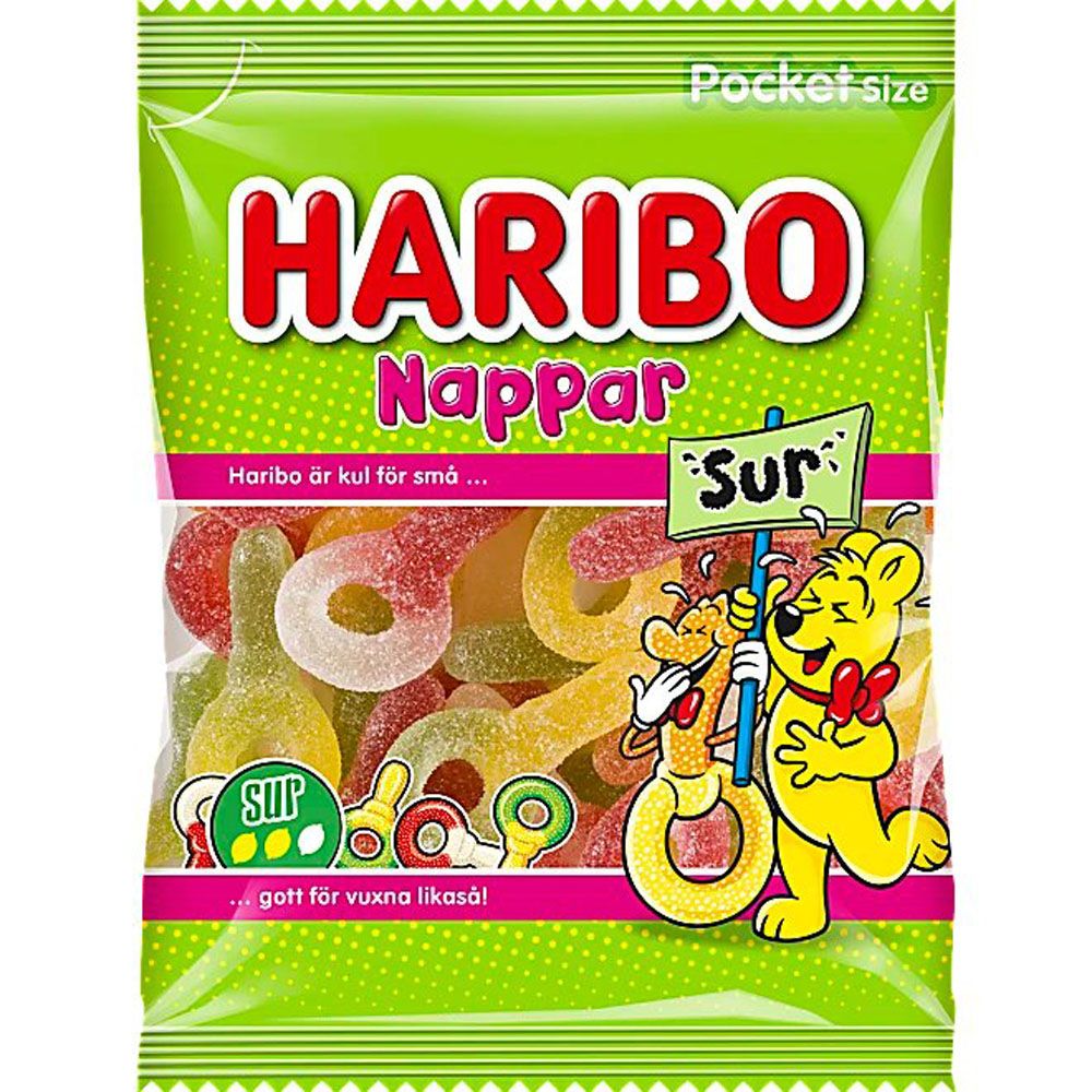 Haribo nappar sura 80 g
