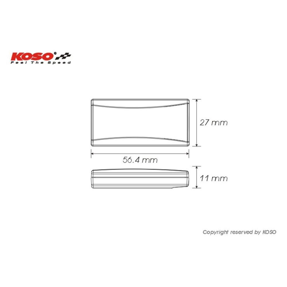 Koso Super Slim lämpömittari 0 - 120 °C