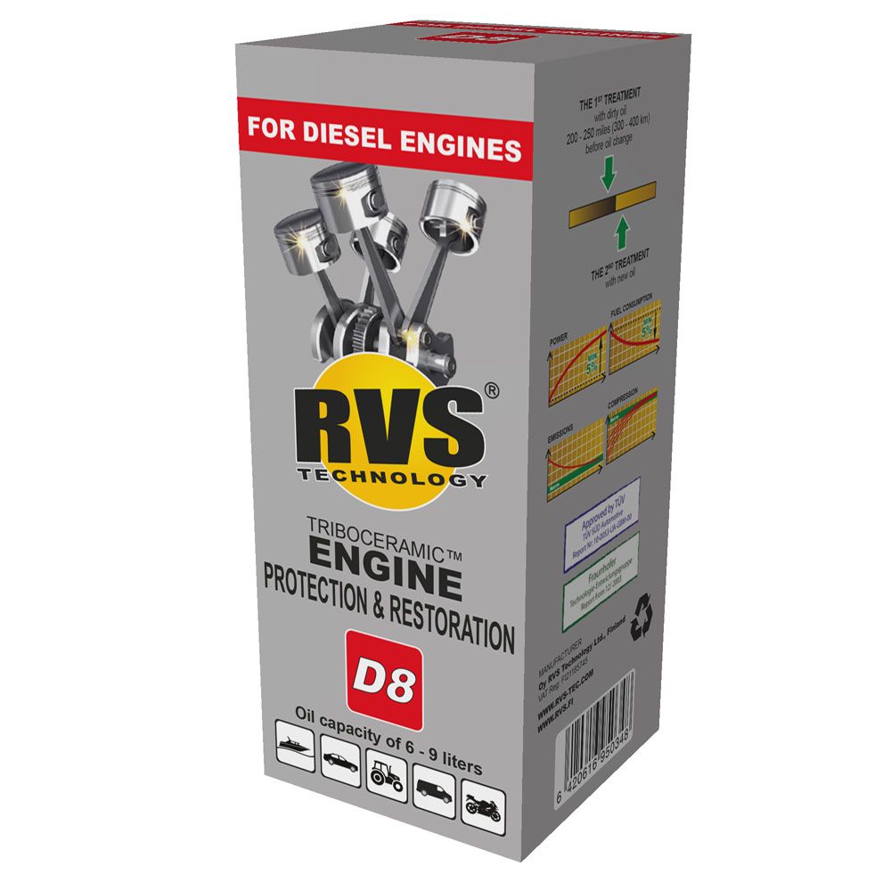 RVS D8 skydds- och underhållsmedel för dieselmotor