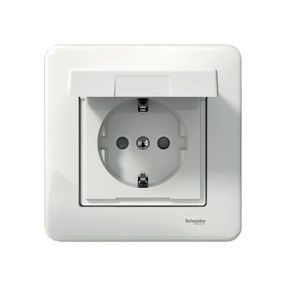Schneider Electric Exxact 1-osainen pistorasia uppoasennus, IP44