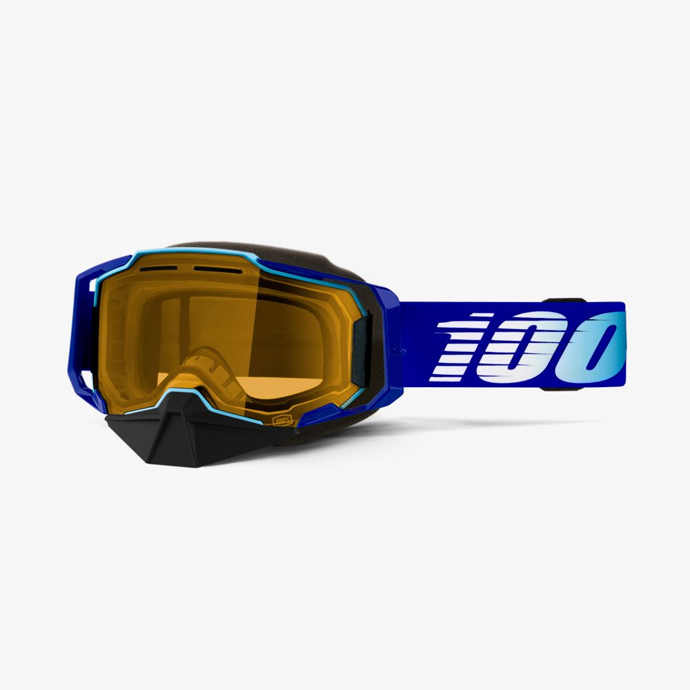 100% Armega Royal skoterglasögon gul lins