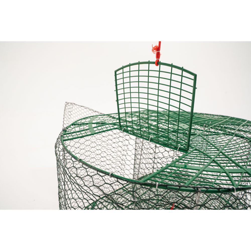 Fishnet valmiiksi koottu 2-nieluinen vinyylipinnoitettu katiska vihreä