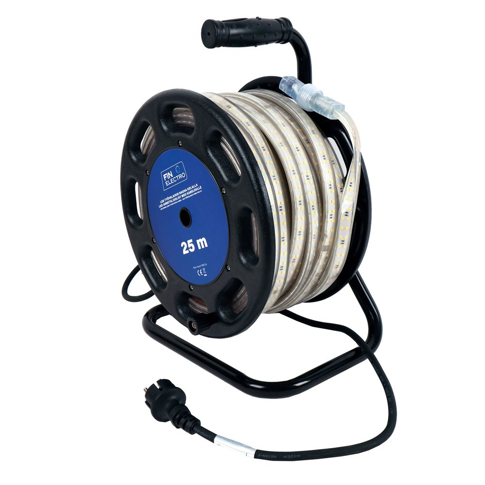 Finelectro ljuskabel på rulle 230 V 25 m 37 500 lm 4000 K