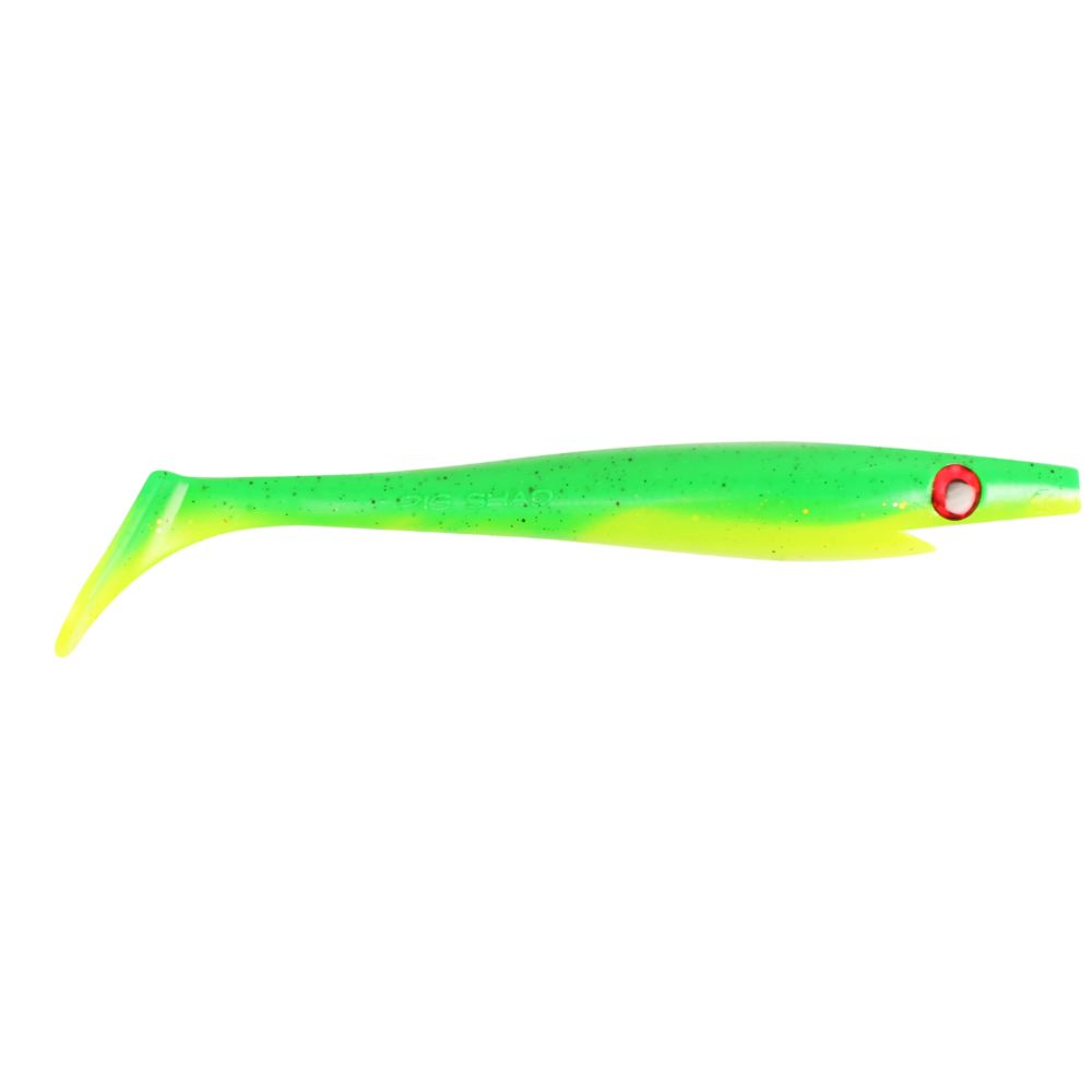Strike Pro Pig Shad Nano gäddjigg 15 cm 20 g Fire Tiger 4 st.