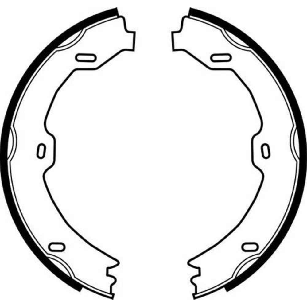 Bromsbackar, sats, parkeringsbroms 22-3474