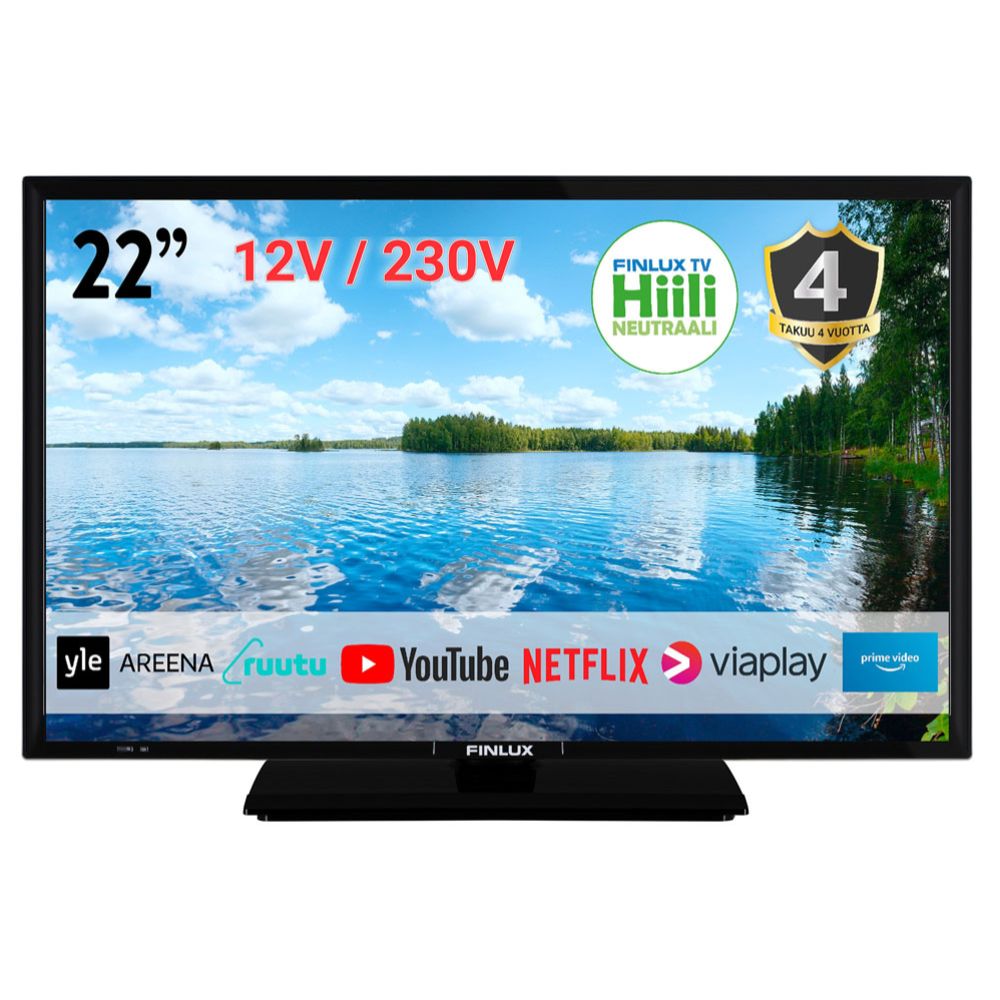 Finlux 22" Full HD Smart televisio 12 V / 230 V
