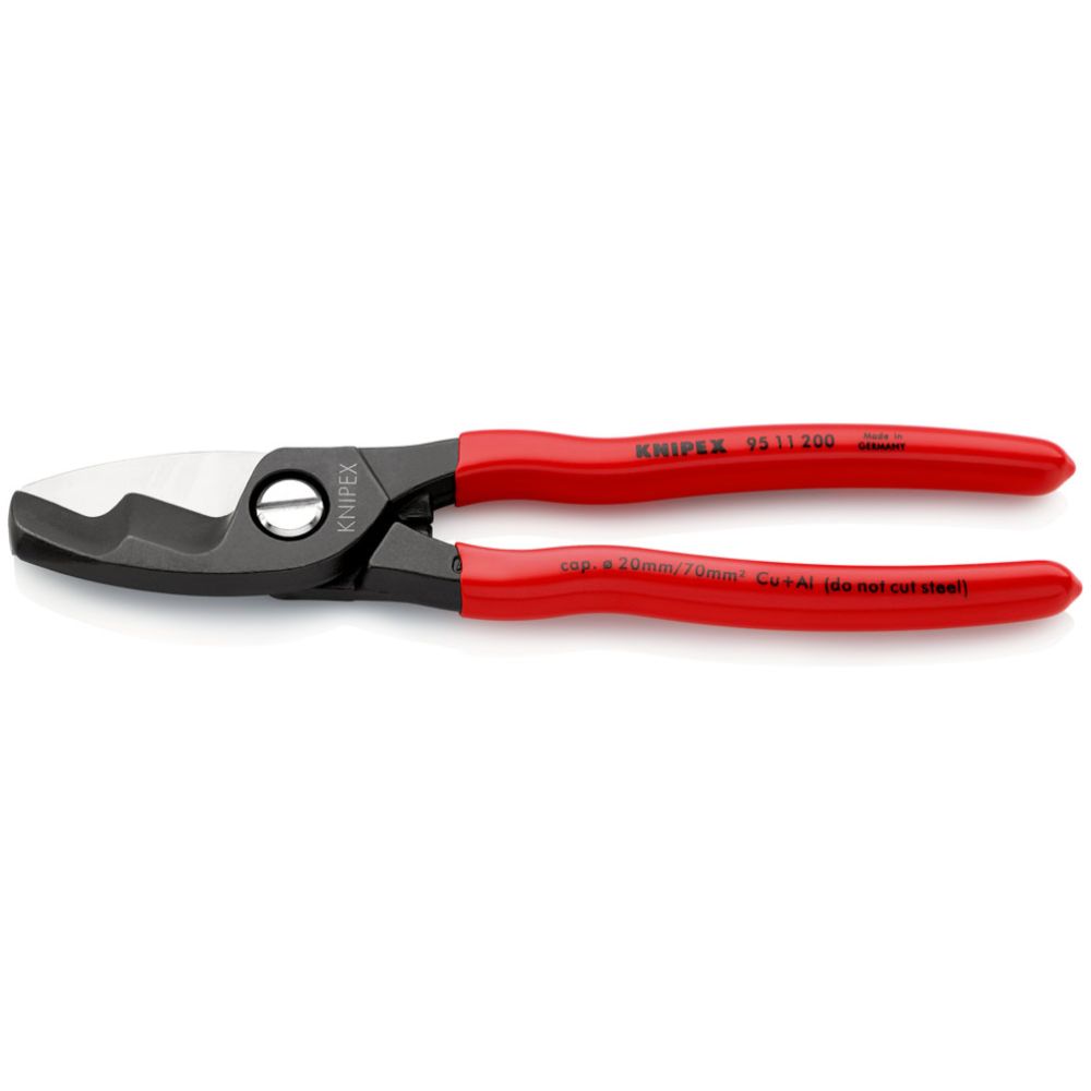 Knipex® 95 11 200 kaapelileikkurit max. 20 mm Cu+Al 200 mm
