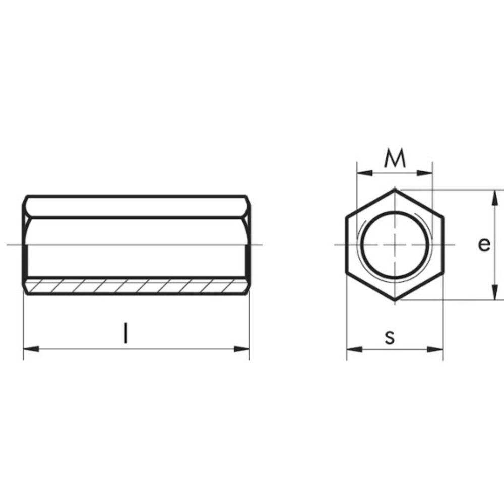 Jatkomutteri M12 4 kpl