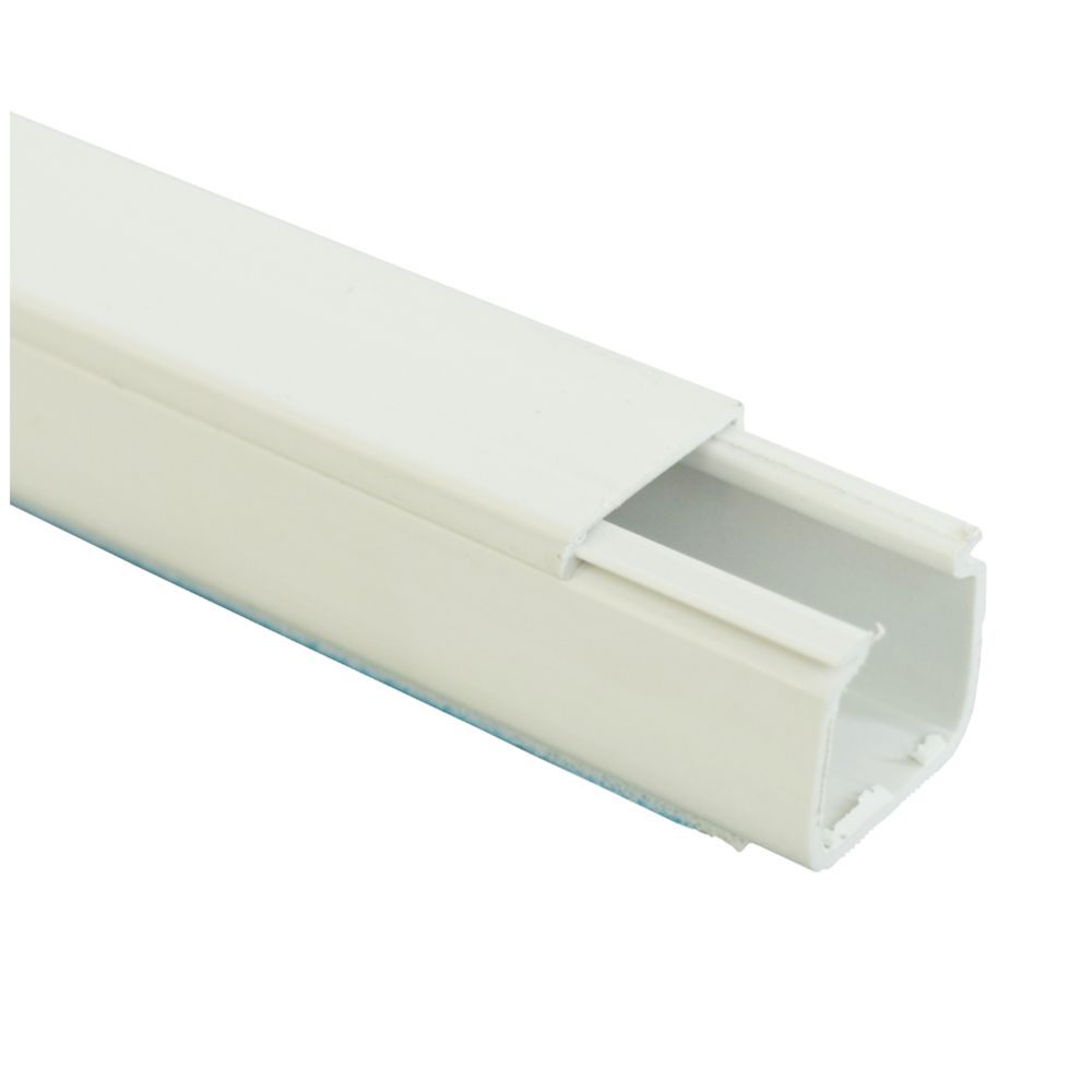 Kabelkanal självhäftande vit 16 x 16 x 2000 mm
