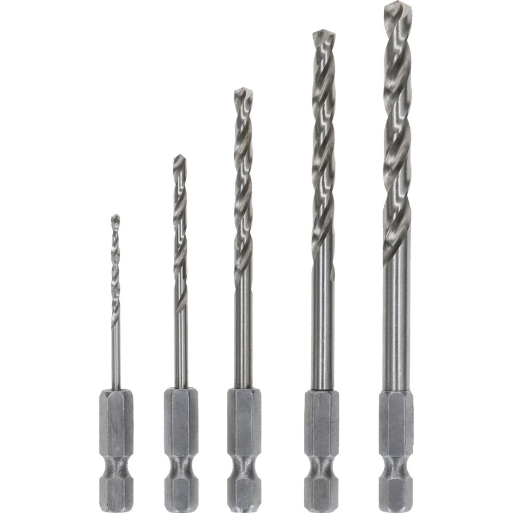 Bosch metallborrsats 1/4’’ fäste 2,0–6,0 mm 5 delar