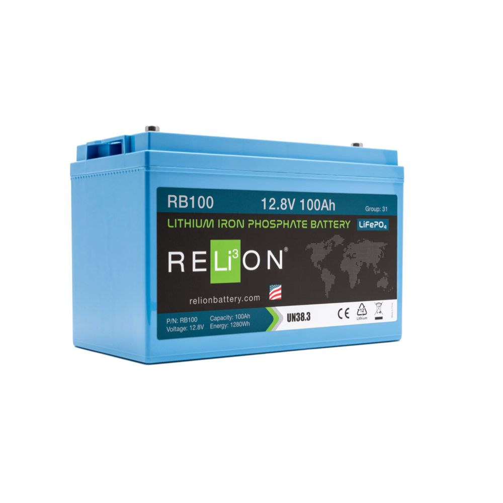 Relion RB100 4SC LiFepo4 litiumbatteri 100 Ah 12,8 V