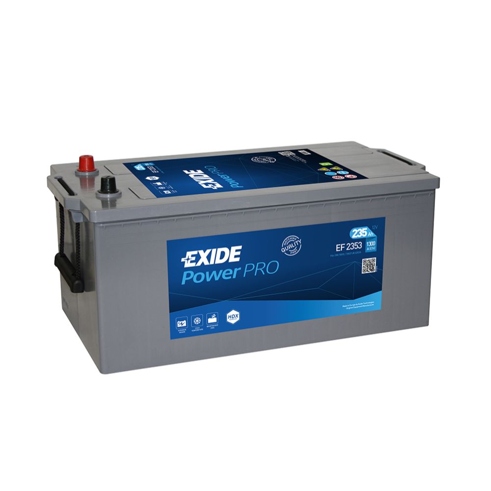Exide EF2353 235 Ah / 1300 A aku, P 518 x L 279 x K 240